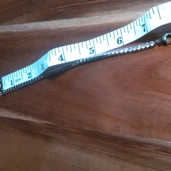 Pink Cubic Zirconia Stainless Steel Tennis Bracelet - Picture 12 of 14